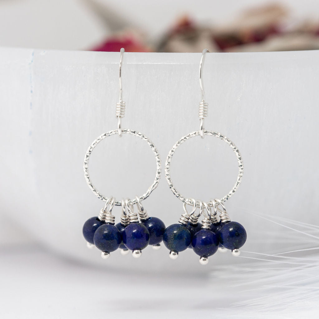 Lapis Lazuli Orbit Earrings