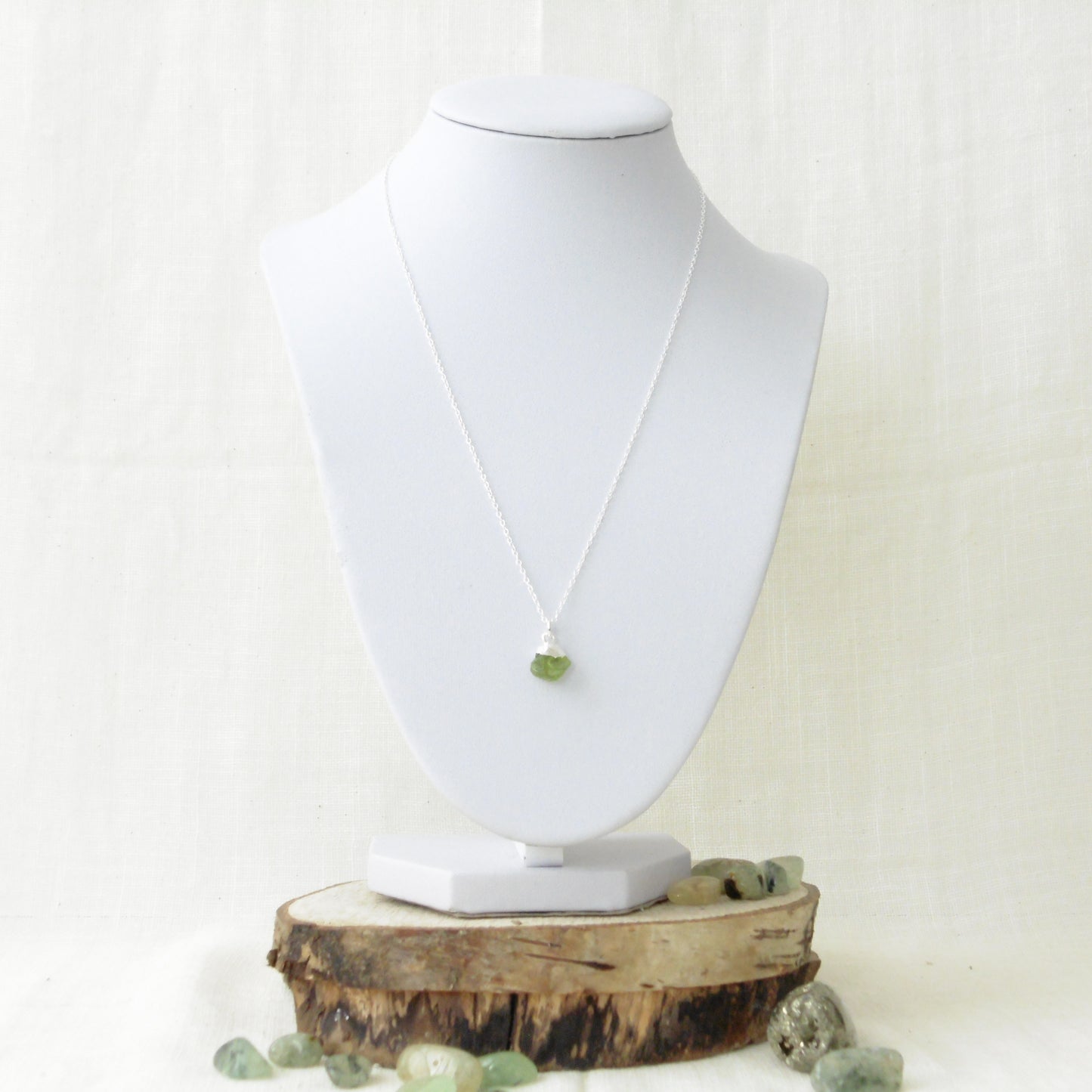 Peridot and Sterling Silver Necklace