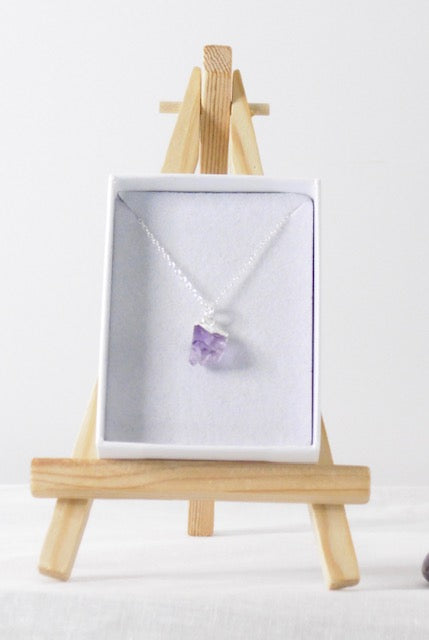 Amethyst and Sterling Silver Necklace