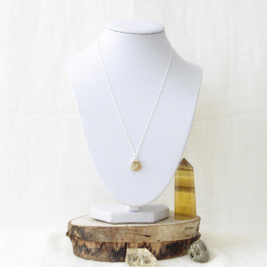 Citrine and Sterling Silver Necklace