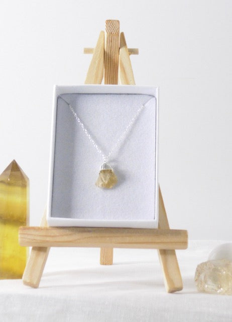 Citrine and Sterling Silver Necklace