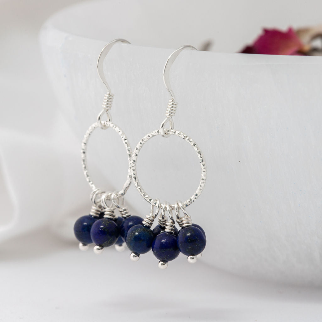 Lapis Lazuli Orbit Earrings