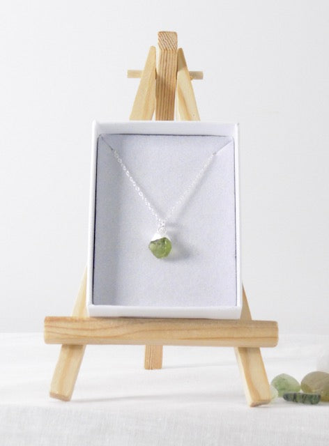 Peridot and Sterling Silver Necklace